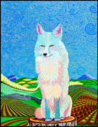Blue Fox - Oil on canvas, 18" x 24", 2013